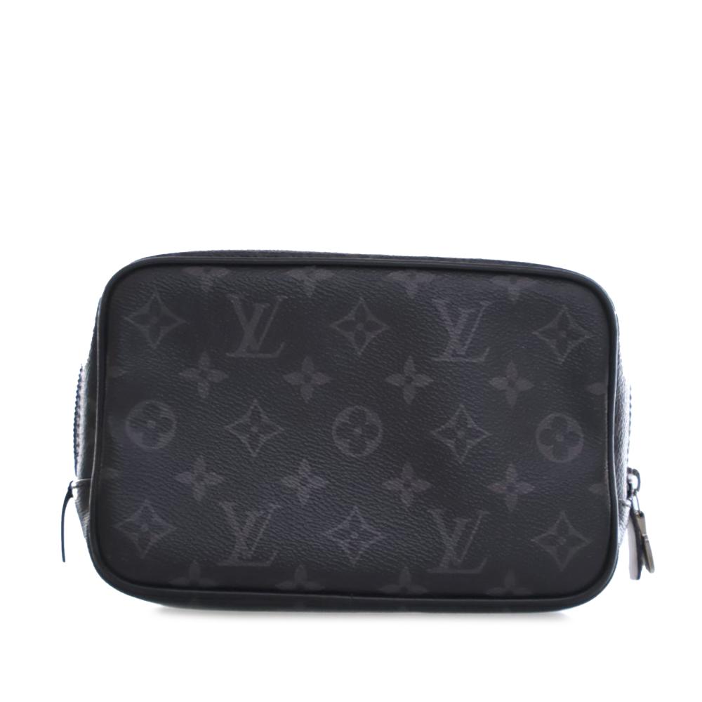 Louis Vuitton B Louis Vuitton Black Monogram Canvas Canvas Monogram Eclipse Toilet Pouch PM France