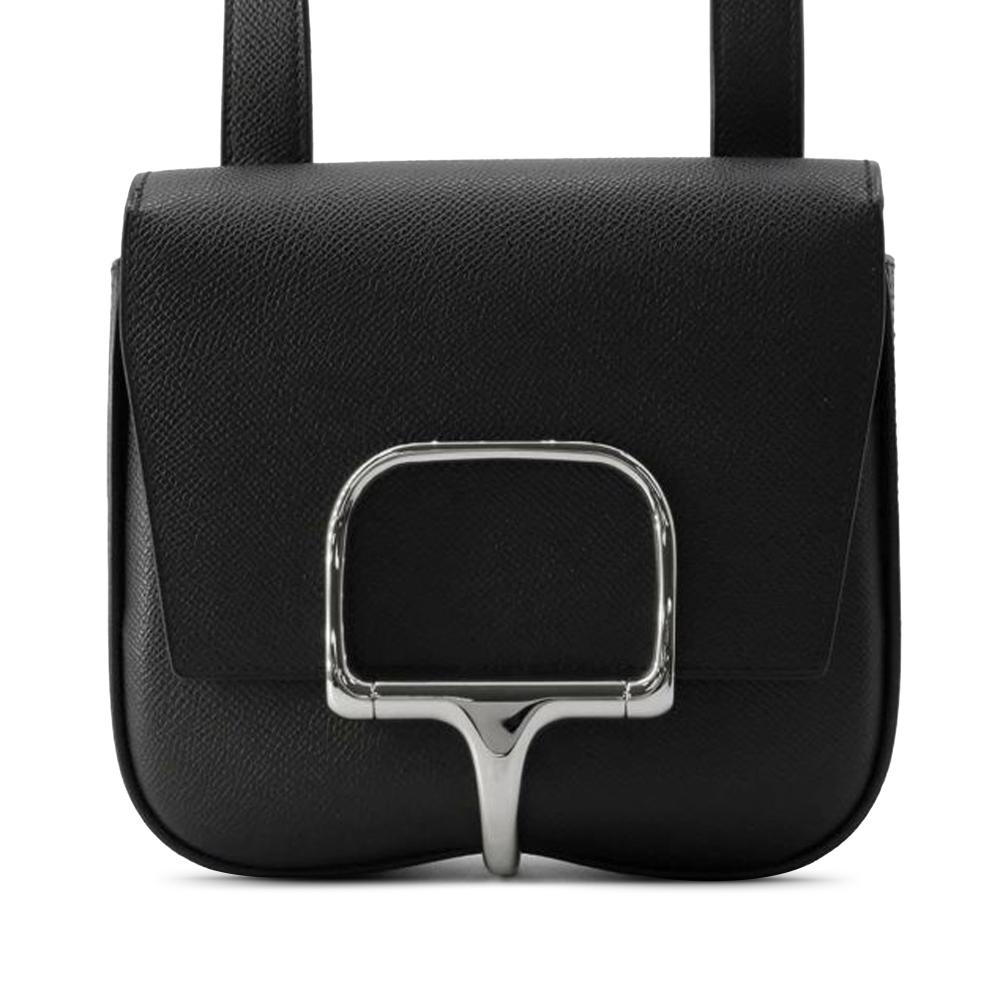 Hermès AB Hermès Black Calf Leather Mini Epsom Della Cavalleria France