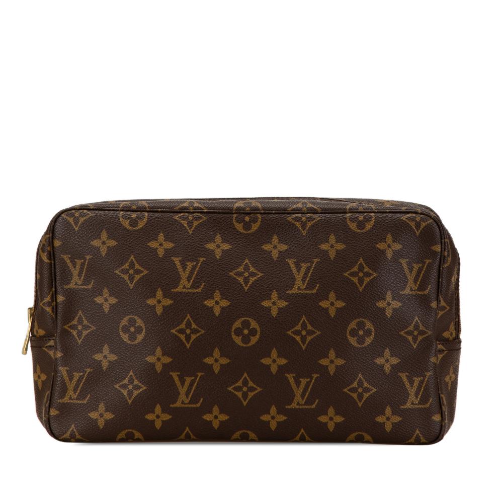 Louis Vuitton B Louis Vuitton Brown Monogram Canvas Canvas Monogram Trousse Toilette 28 France