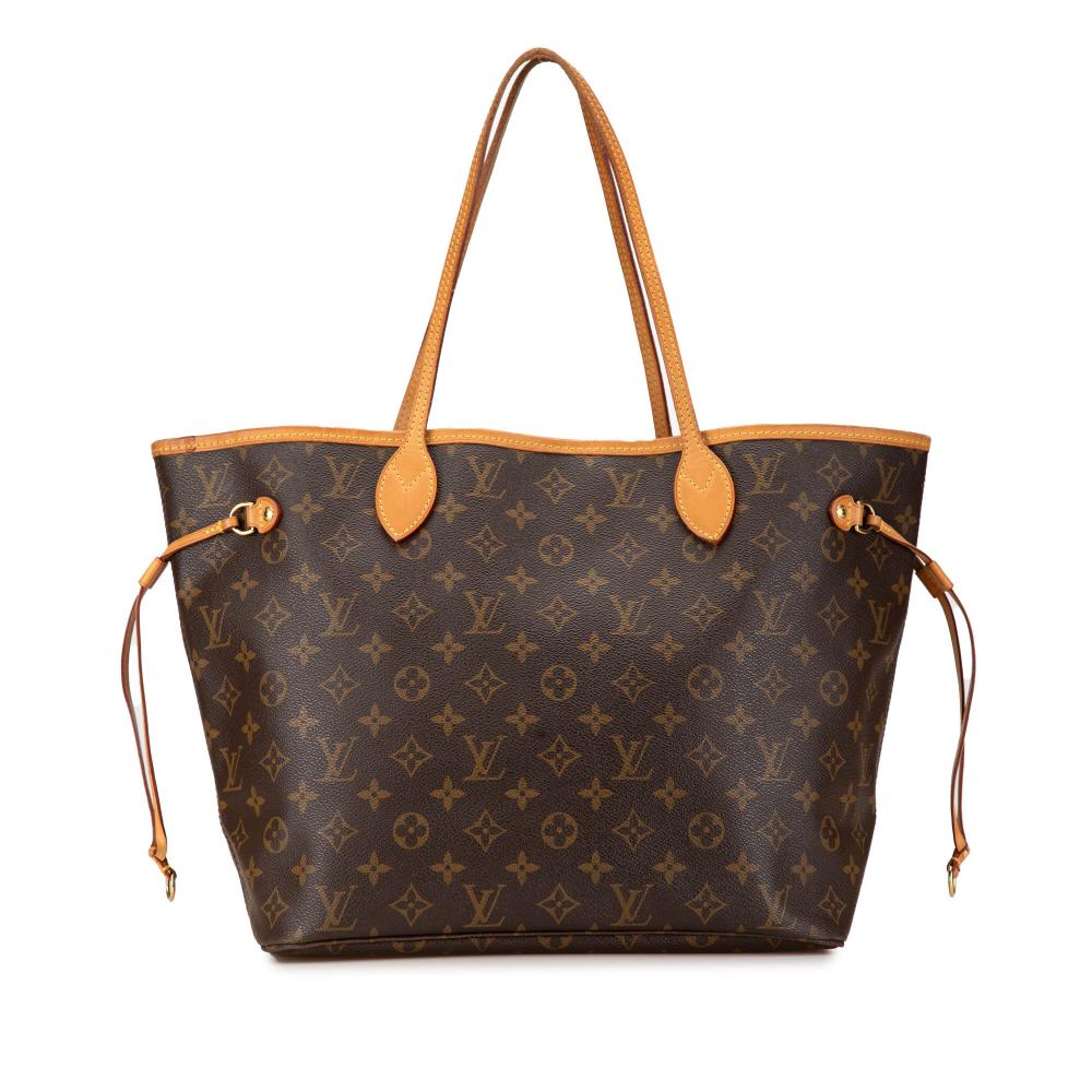 Louis Vuitton B Louis Vuitton Brown Monogram Canvas Canvas Monogram Neverfull MM Spain