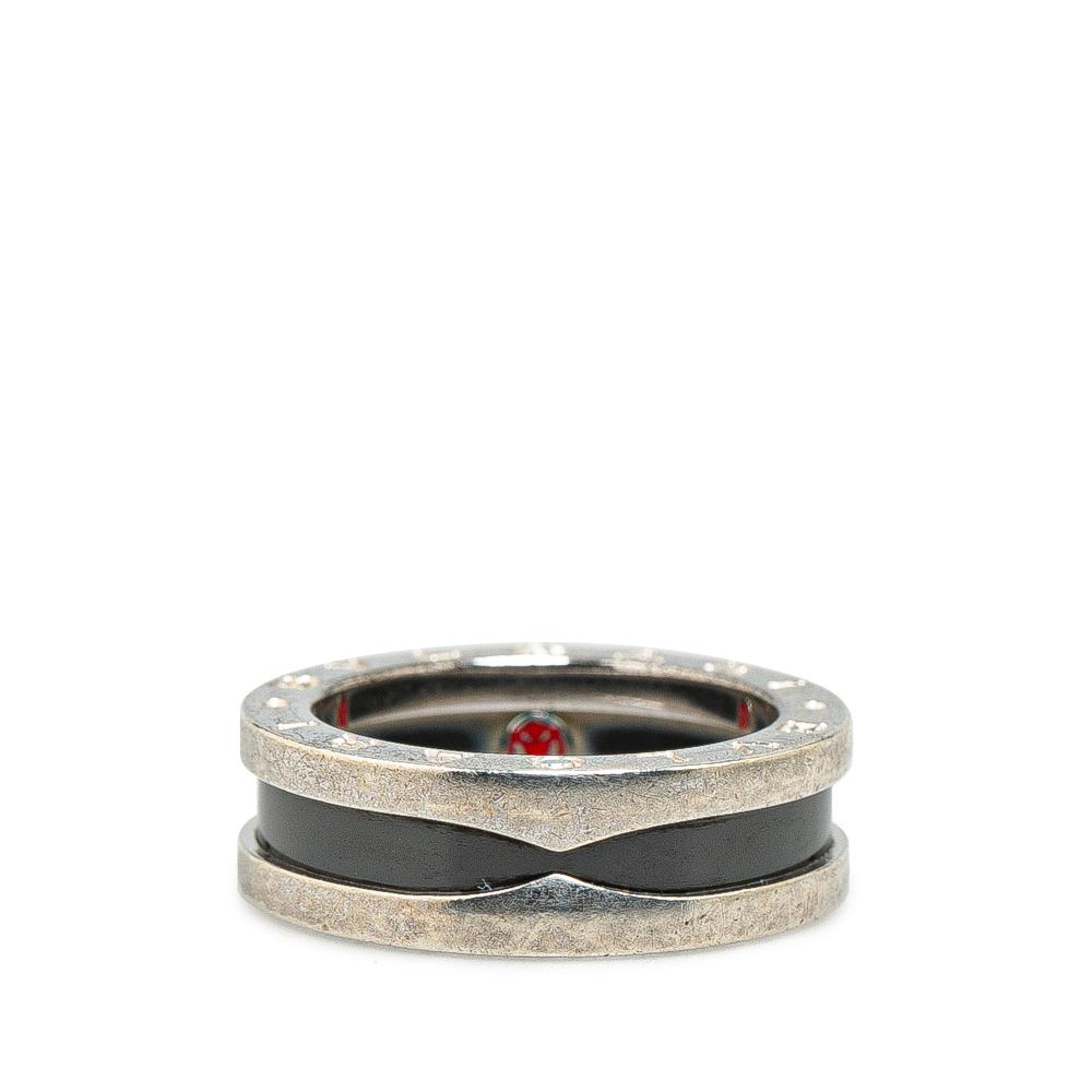 Bvlgari Silver Sterling Silver and Ceramic Save The Children Ring Italy