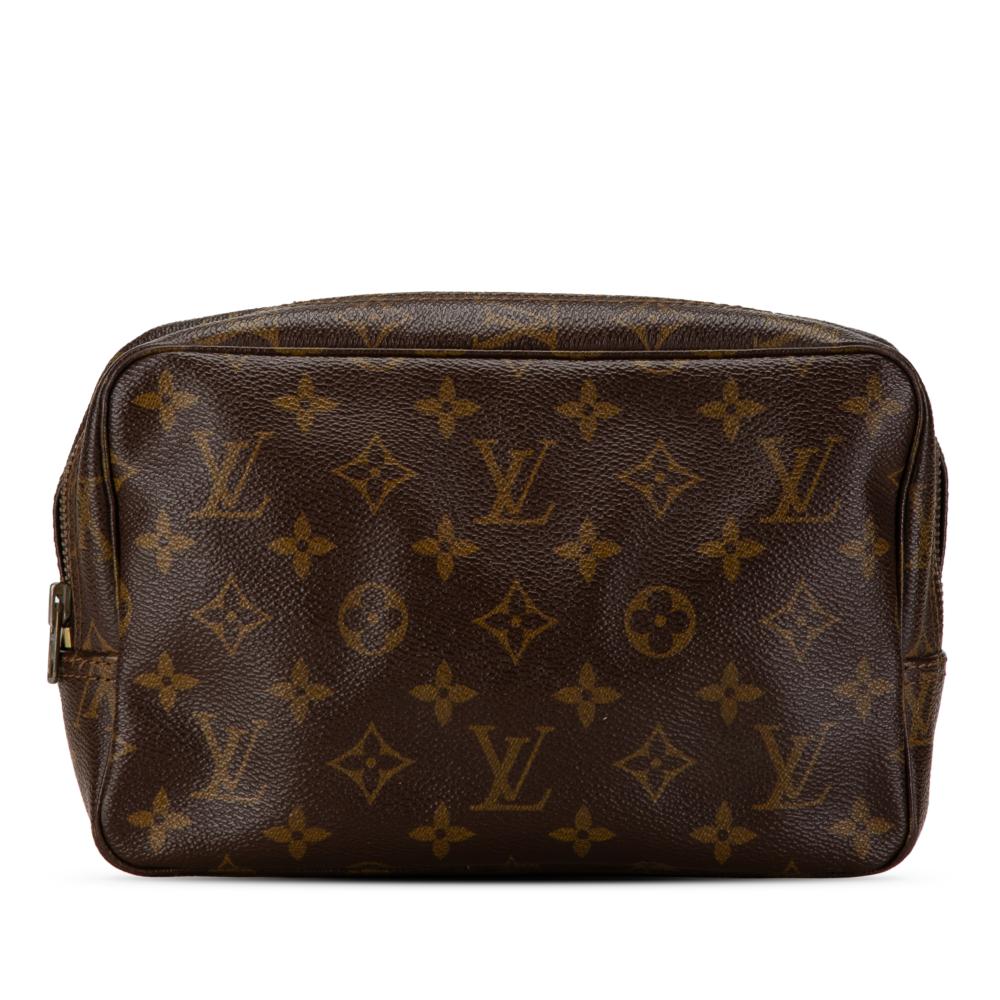 Louis Vuitton B Louis Vuitton Brown Monogram Canvas Canvas Monogram Trousse Toilette 23 France