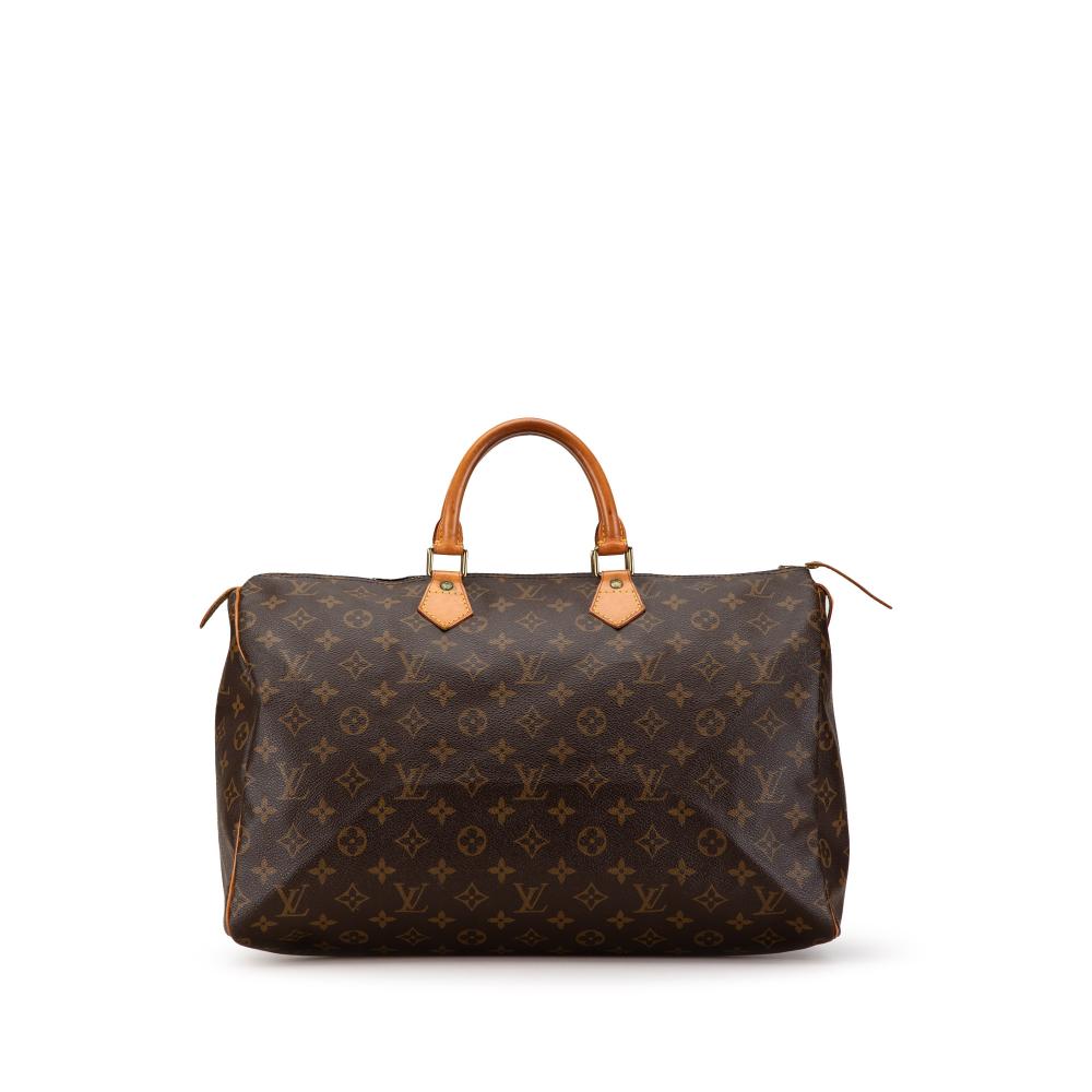 Louis Vuitton B Louis Vuitton Brown Monogram Canvas Canvas Monogram Speedy 40 France