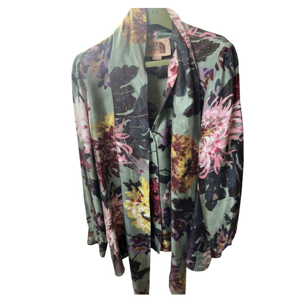 Gucci Flowers blouse x North FAce