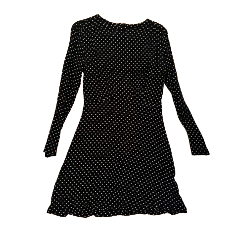 & other stories Schwarzes Kleid mit Polka Dots