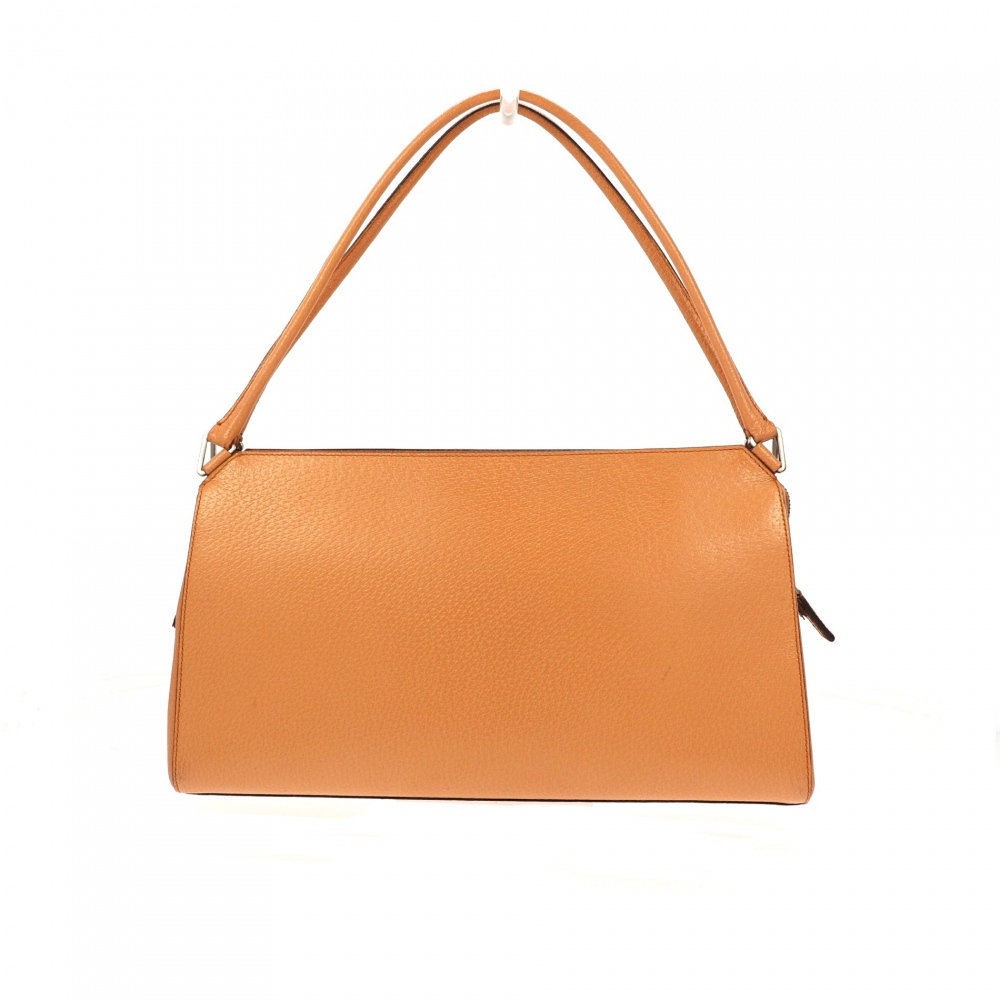 Prada Shoulder Bag in Orange Leather