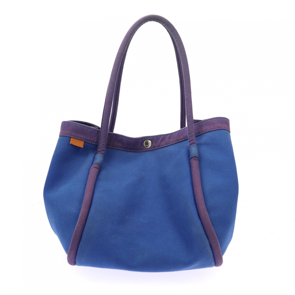 Hermès Sac bandoulière Hermès en tissu bleu