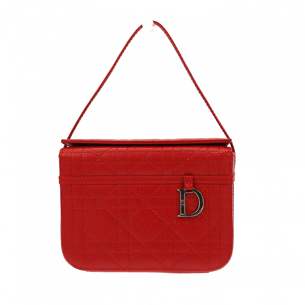 Christian Dior Sac à main Christian Dior en cuir rouge