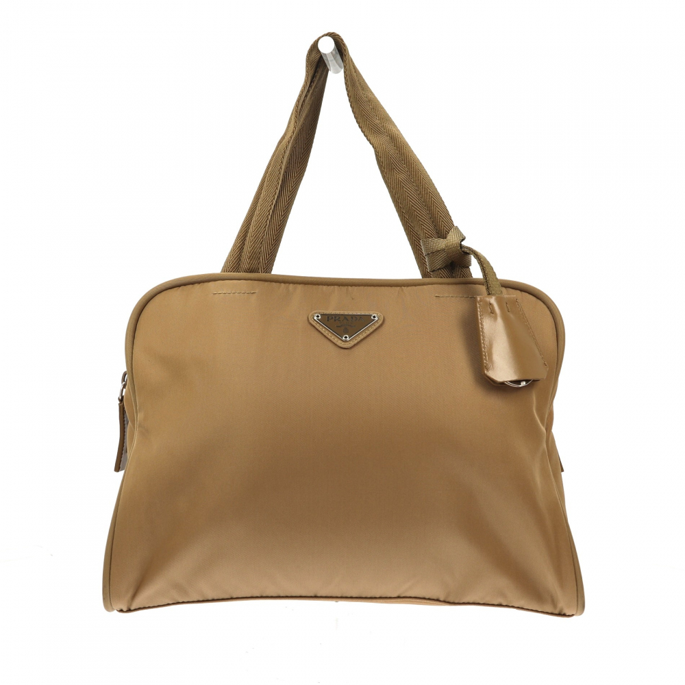 Prada Handbag in Brown Fabric