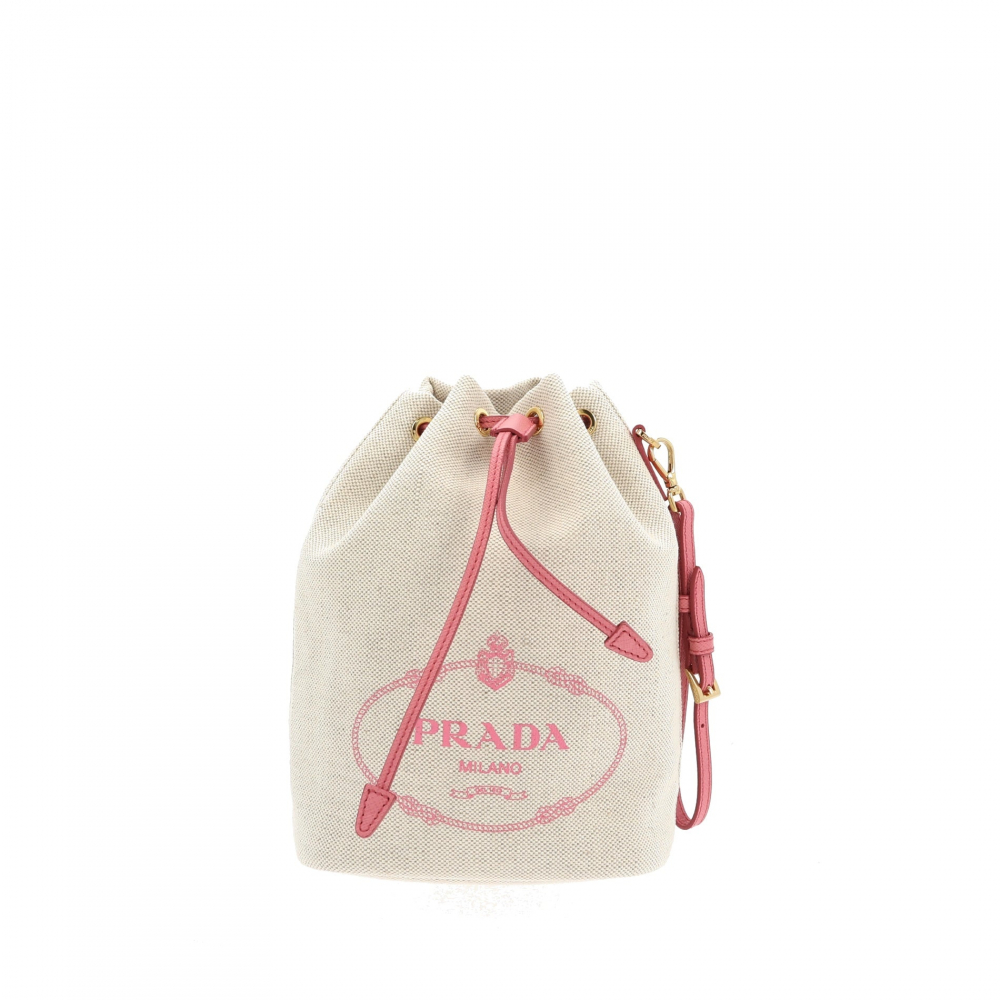 Prada Handbag in Beige Fabric