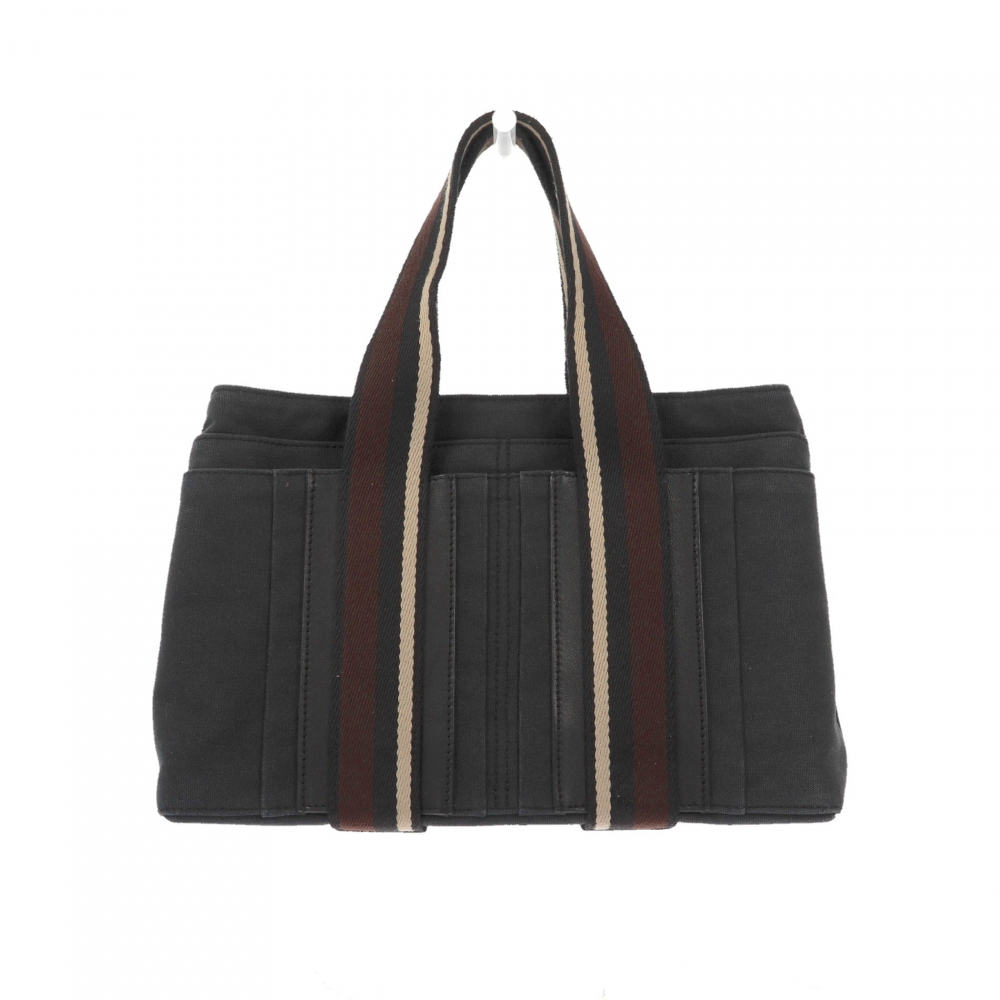 Hermès Troca Handtasche aus blauem Stoff