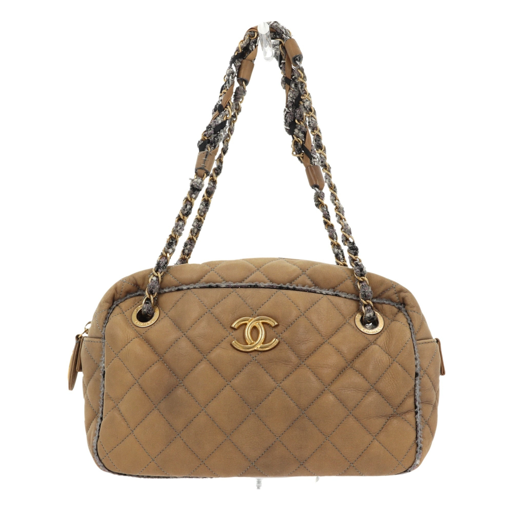 Chanel Sac bandoulière Chanel Camera en cuir beige