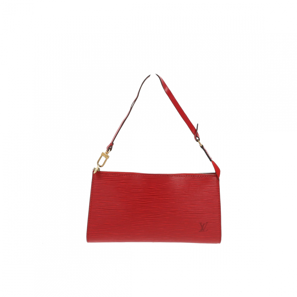 Louis Vuitton Pochette Accessoire bag in Red Epi leather