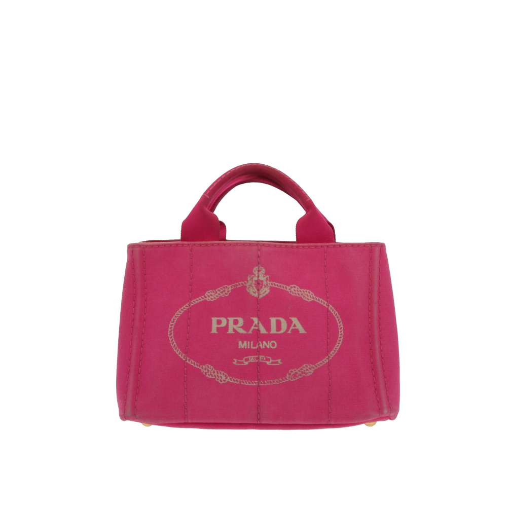 Prada Sac à main Prada Canapa en tissu rose