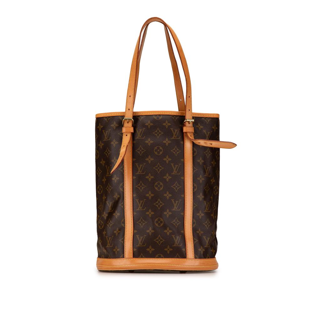 Louis Vuitton B Louis Vuitton Brown Monogram Canvas Canvas Monogram Bucket GM France