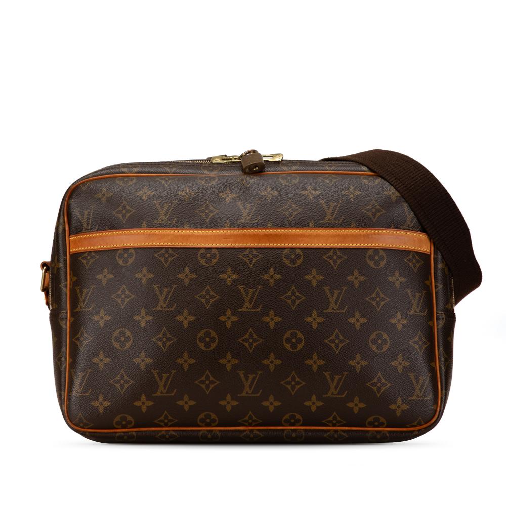 Louis Vuitton AB Louis Vuitton Brown Monogram Canvas Canvas Monogram Reporter GM France