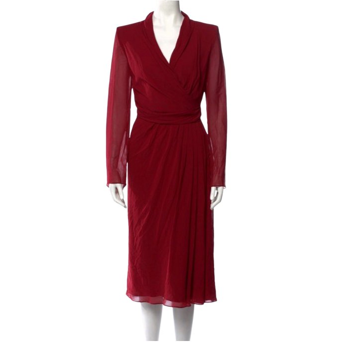 Max Mara Robe midi en soie