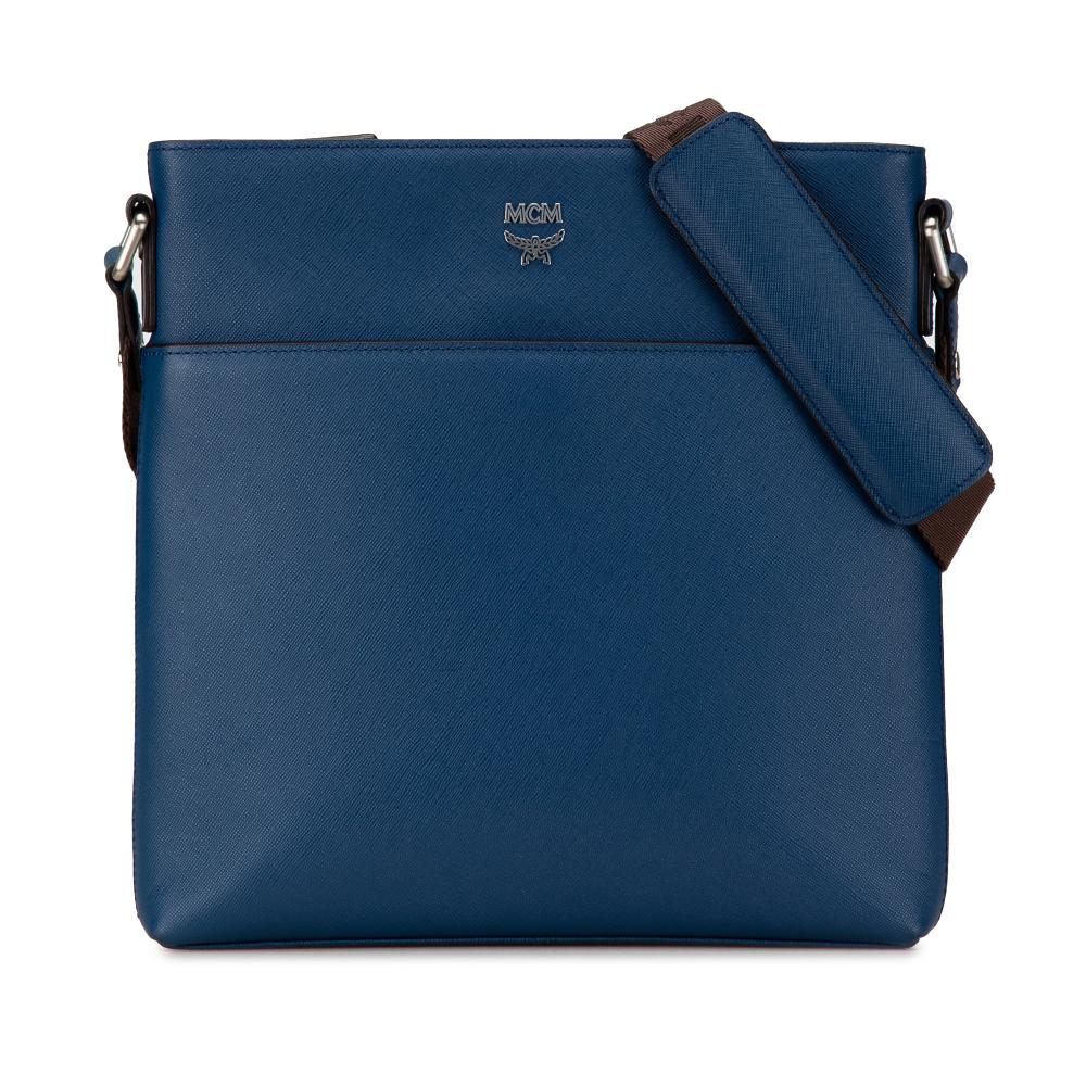 MCM AB MCM Blue Calf Leather Crossbody Korea, South