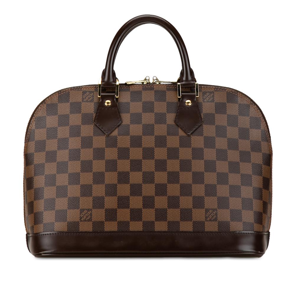 Louis Vuitton B Louis Vuitton Brown Damier Canvas Canvas Damier Ebene Alma PM France