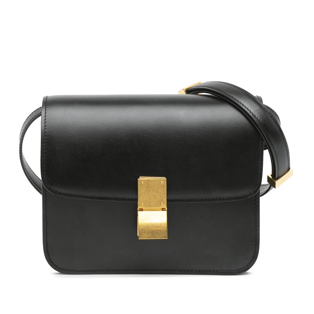 Celine B Celine Black Calf Leather Teen skin Classic Box Italy