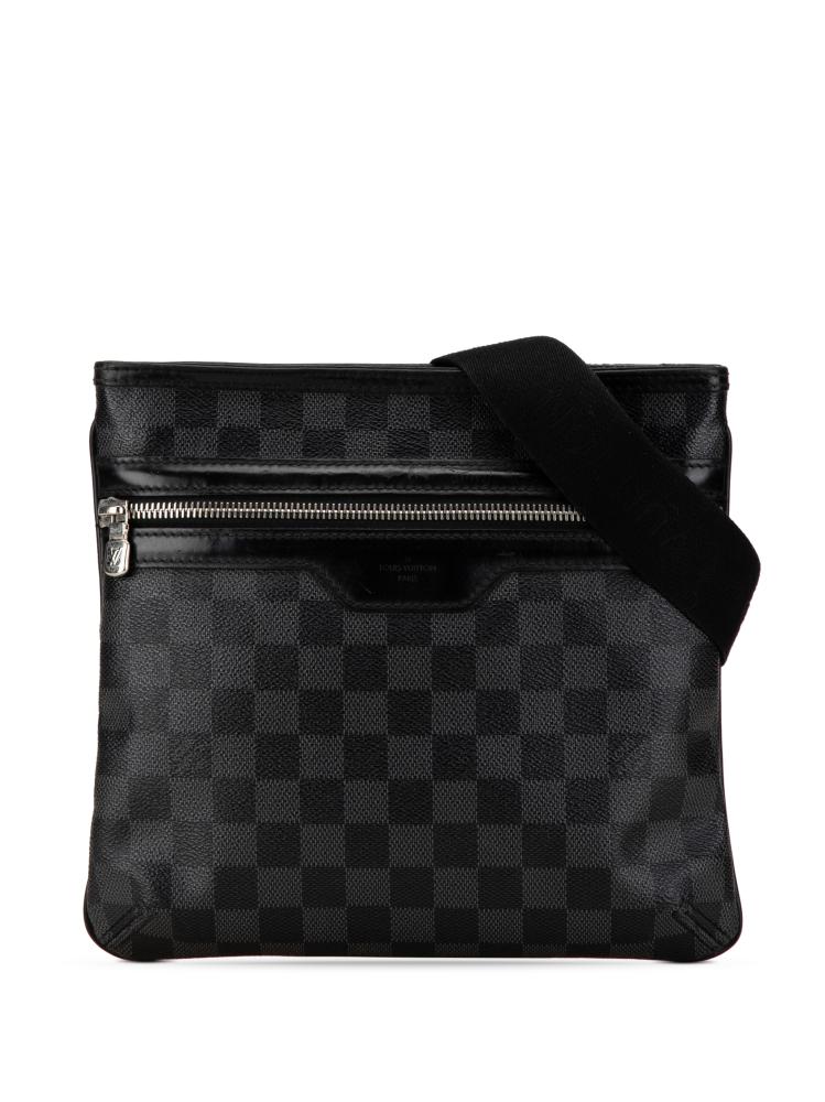 Louis Vuitton B Louis Vuitton Black Damier Canvas Canvas Damier Graphite Thomas France