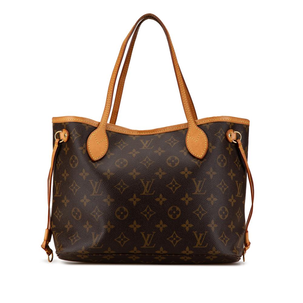 Louis Vuitton B Louis Vuitton Brown Monogram Canvas Canvas Monogram Neverfull PM France