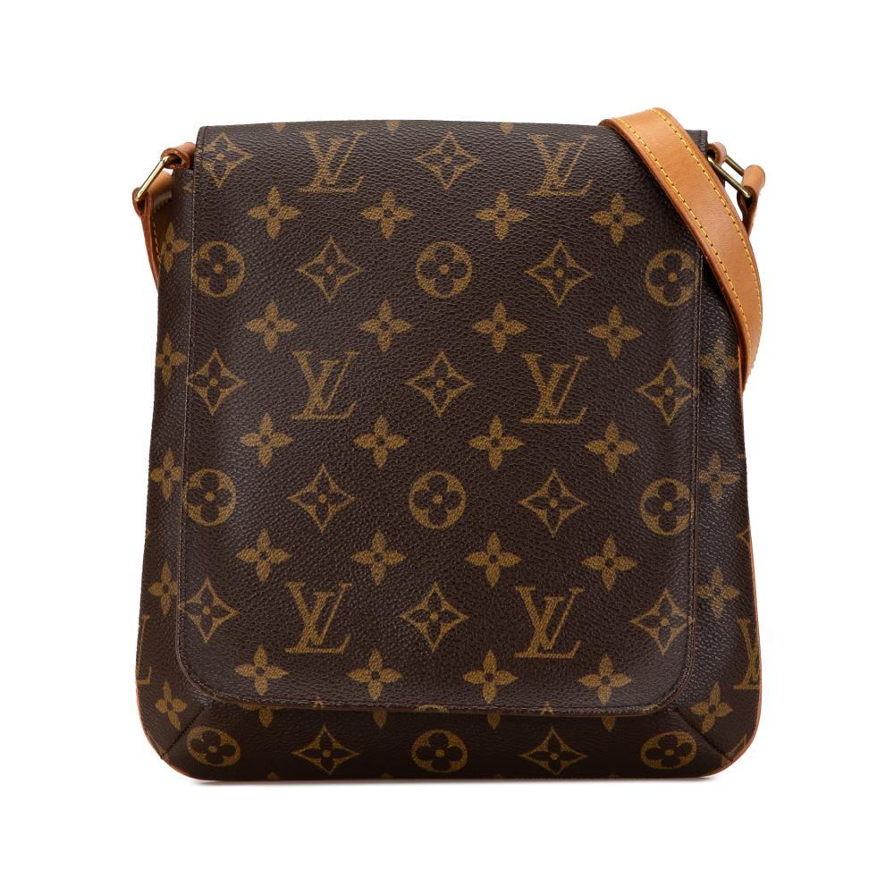 Louis Vuitton B Louis Vuitton Brown Monogram Canvas Canvas Monogram Musette Salsa Short Strap Spain