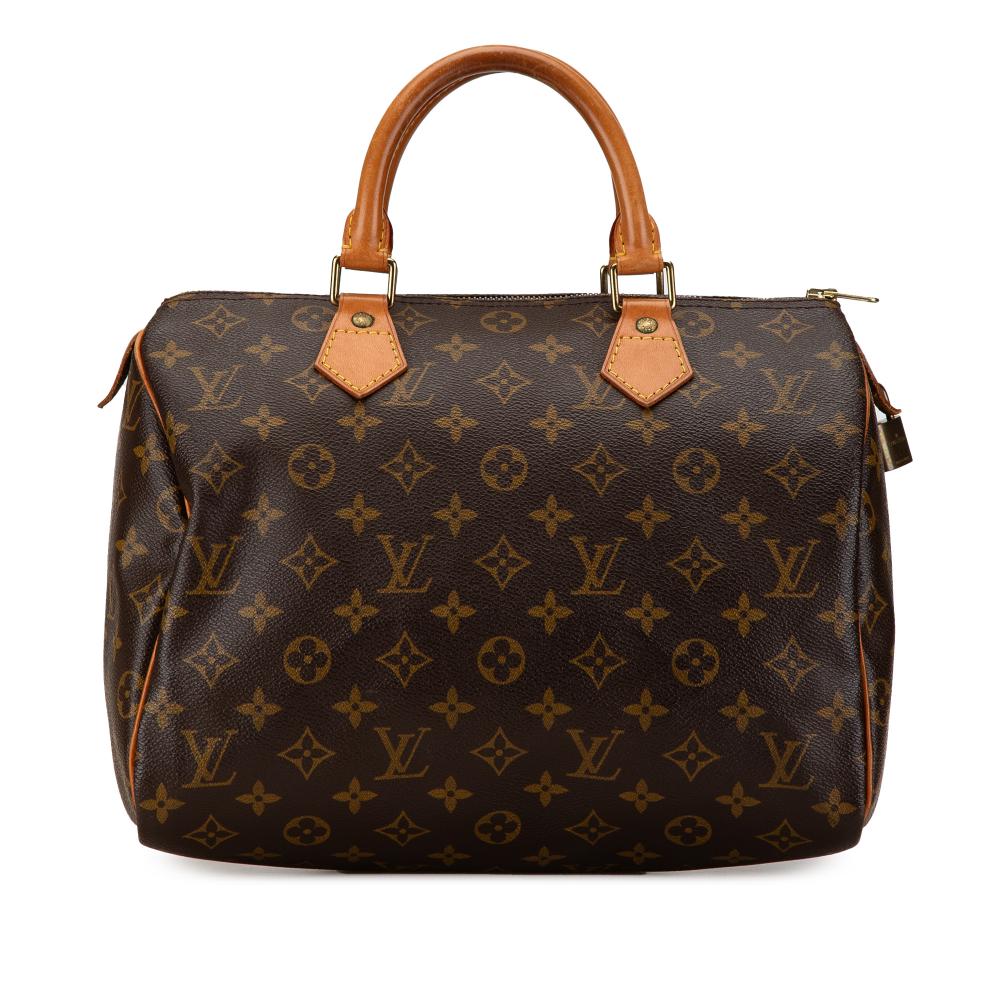 Louis Vuitton B Louis Vuitton Brown Monogram Canvas Canvas Monogram Speedy 30 France