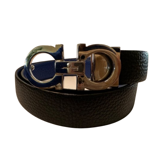 Salvatore Ferragamo Ceinture Gancini en cuir de veau Italie