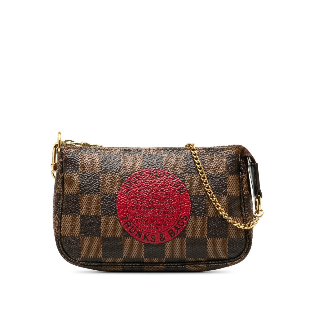 Louis Vuitton Brown Damier Ebene Trunks and Bags Mini Pochette Accessoires France