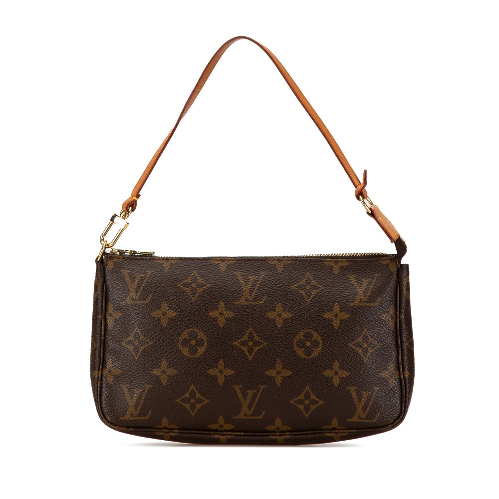 Louis Vuitton B Louis Vuitton Brown Monogram Canvas Canvas Monogram Pochette Accessoires France