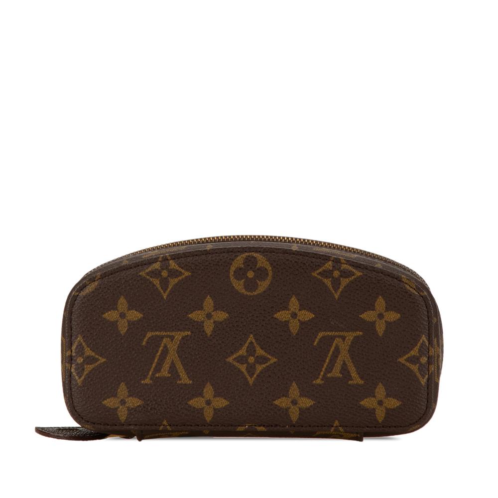 Louis Vuitton B Louis Vuitton Brown Monogram Canvas Canvas Monogram Monte Carlo PM Jewelry Case France