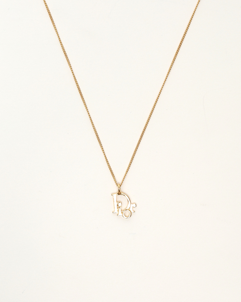 Christian Dior Diorissimo Logo Necklace