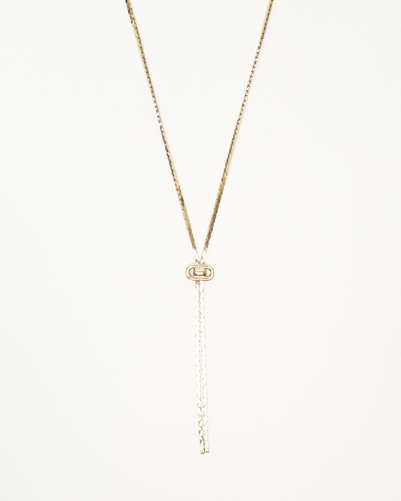 Christian Dior Lariat Gold-toned Necklace