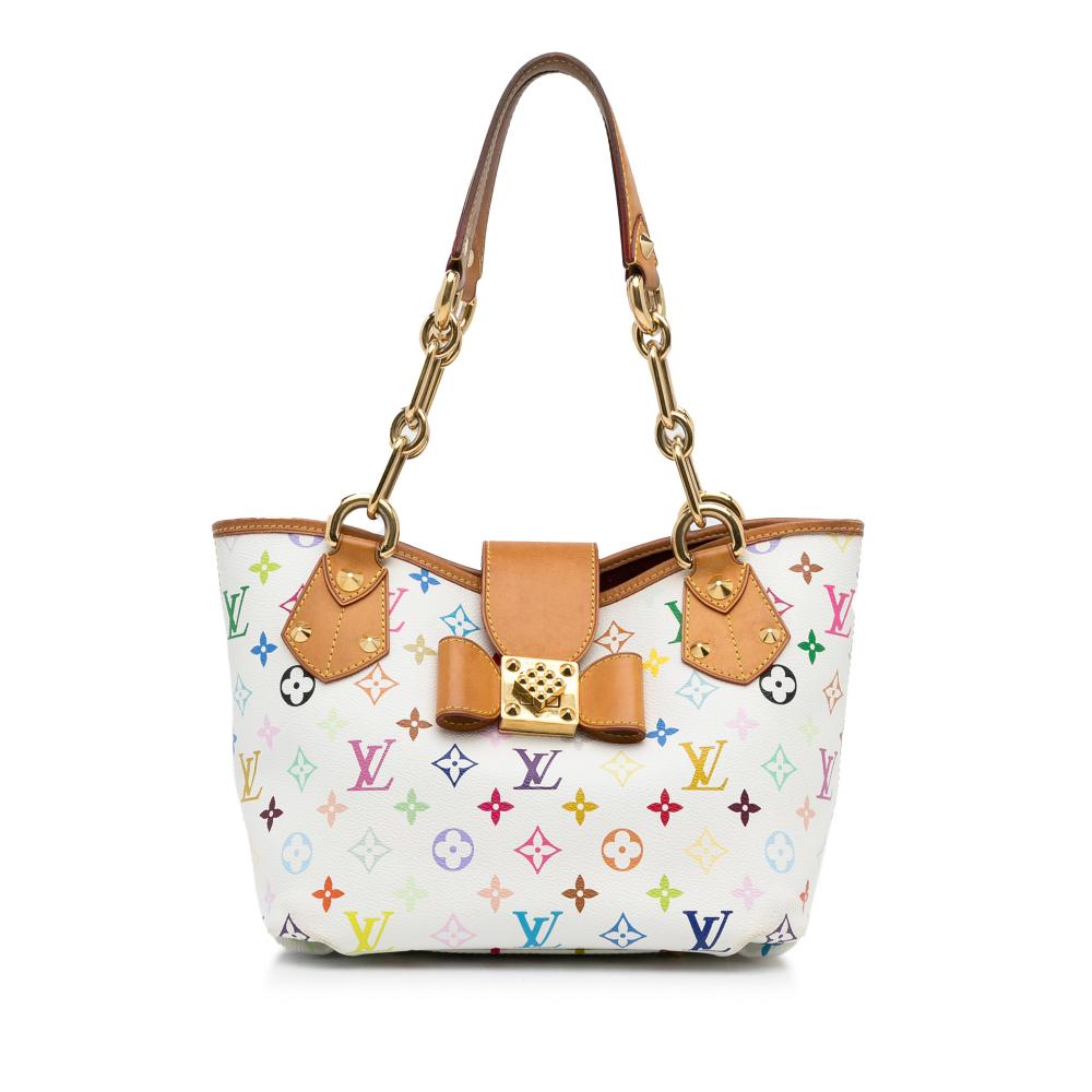 Louis Vuitton B Louis Vuitton White Monogram Multicolore Canvas Canvas Monogram Multicolore Annie MM France