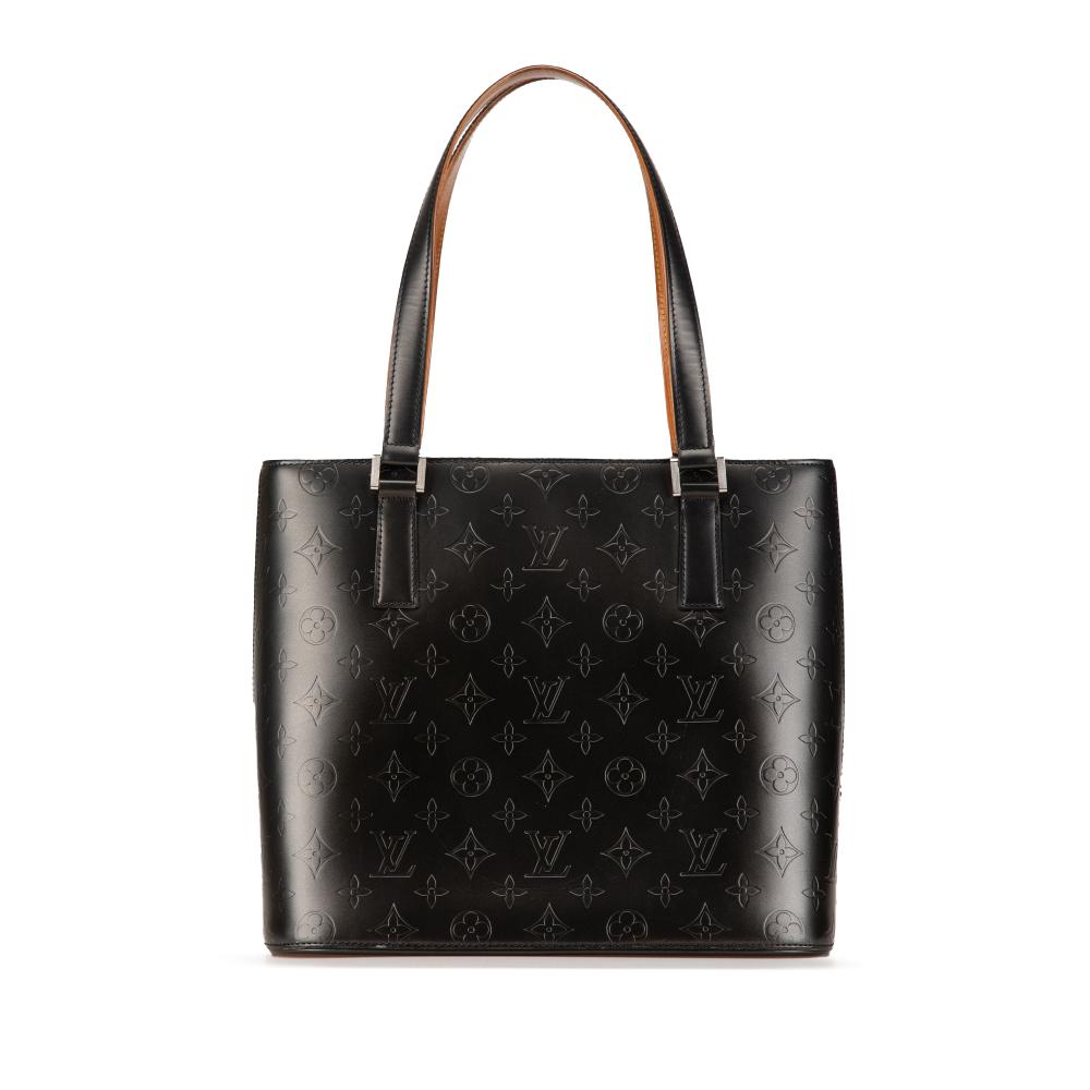 Louis Vuitton B Louis Vuitton Gray Dark Gray Calf Leather Monogram Mat Stockton Spain