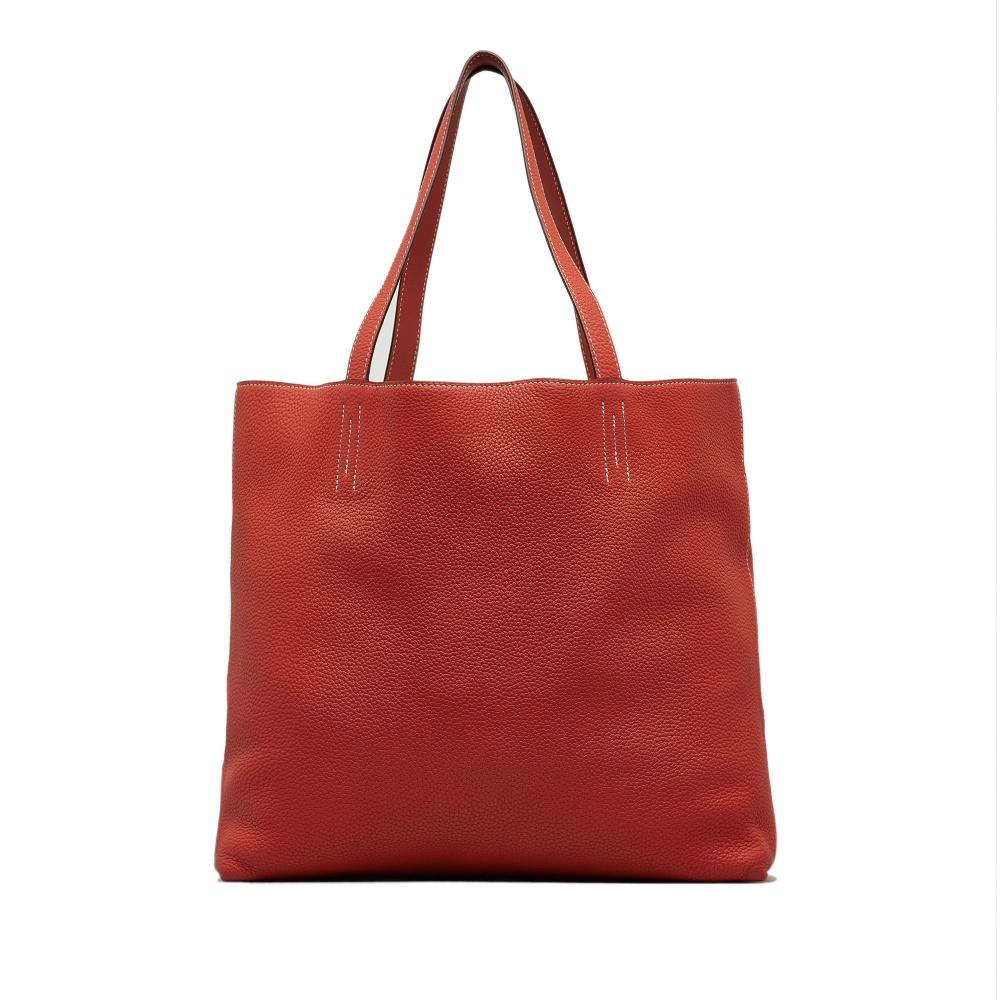 Hermès AB Hermès Red Calf Leather Clemence Double Sens 36 France