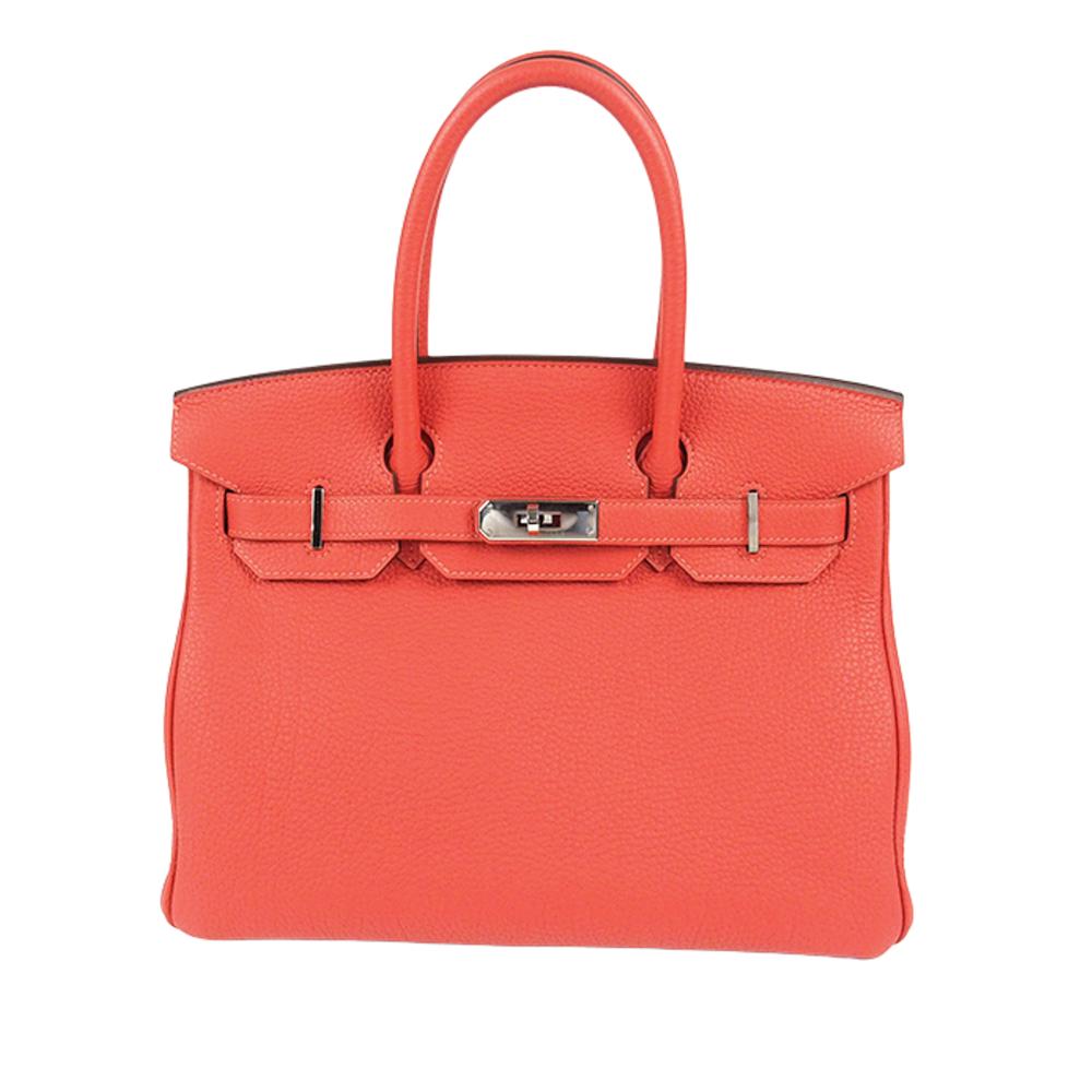 Hermès B Hermès Red Calf Leather Togo Birkin Retourne 30 France