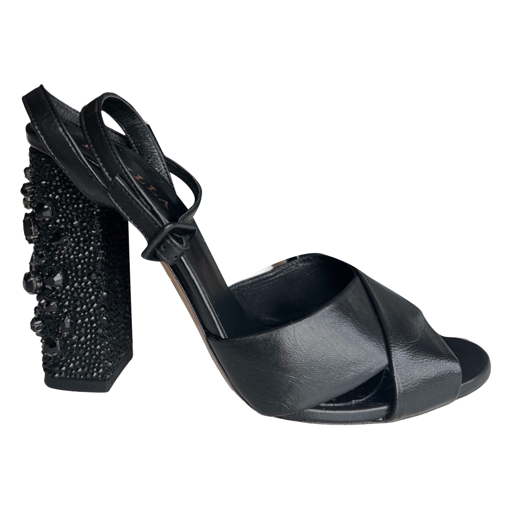 Le Silla Crystal block heel