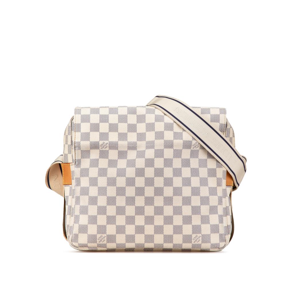 Louis Vuitton B Louis Vuitton White Damier Canvas Canvas Damier Azur Naviglio France