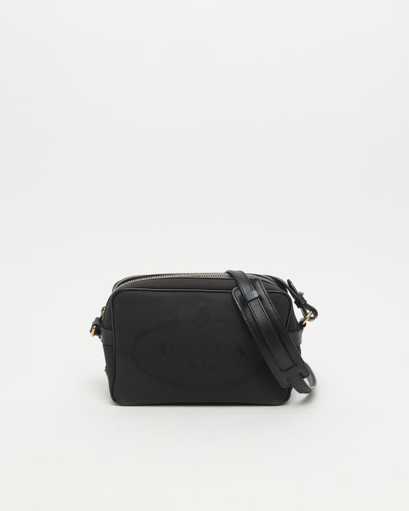 Prada Jaquard Camera Crossbody Bag