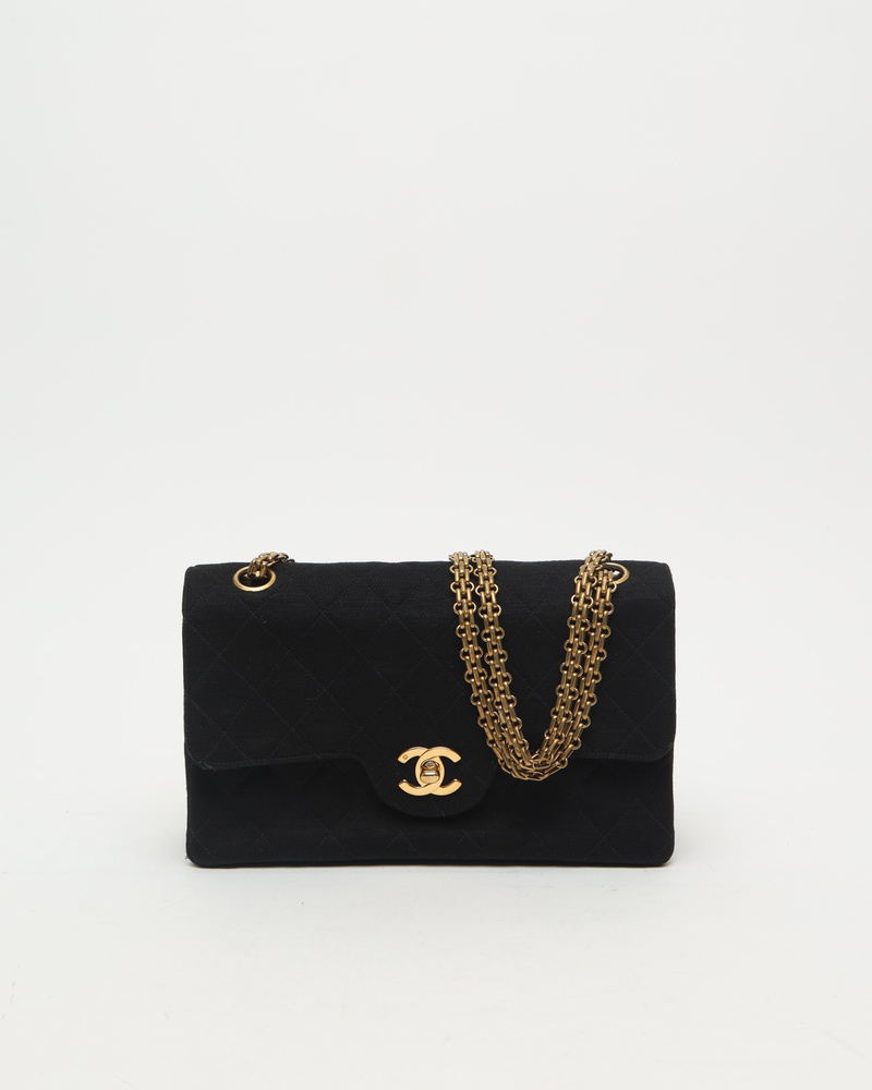 Chanel Small Classic Jersey Double Flap Bag