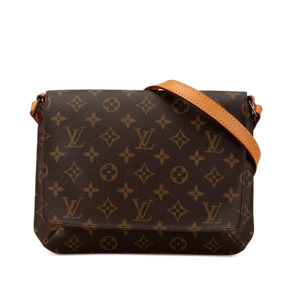 Louis Vuitton B Louis Vuitton Brown Monogram Canvas Canvas Monogram Musette Tango Long Strap France