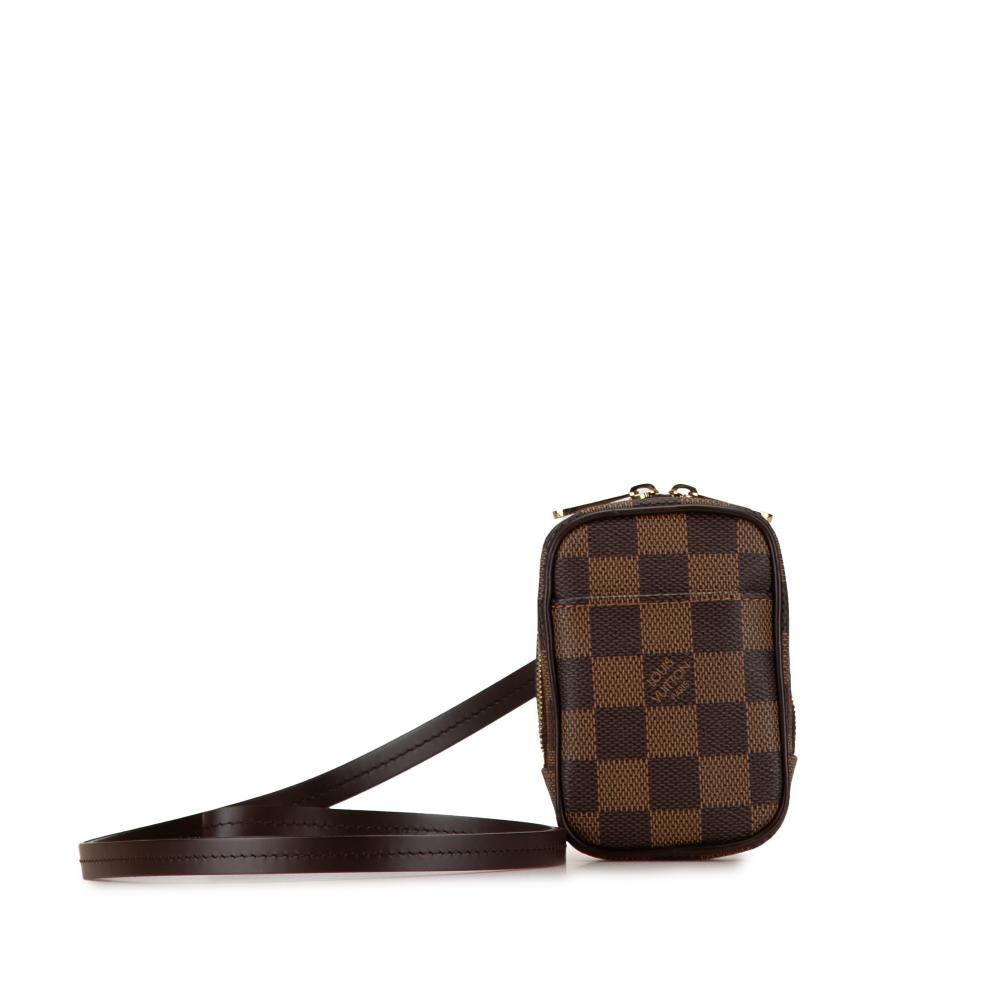 Louis Vuitton B Louis Vuitton Brown Damier Canvas Canvas Damier Ebene Etui Okapi PM France