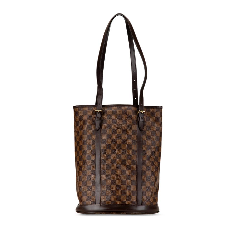 Louis Vuitton B Louis Vuitton Brown Damier Canvas Canvas Damier Ebene Bucket GM France