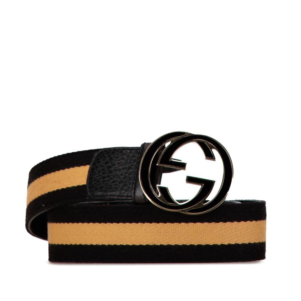 Fabric gucci belt online