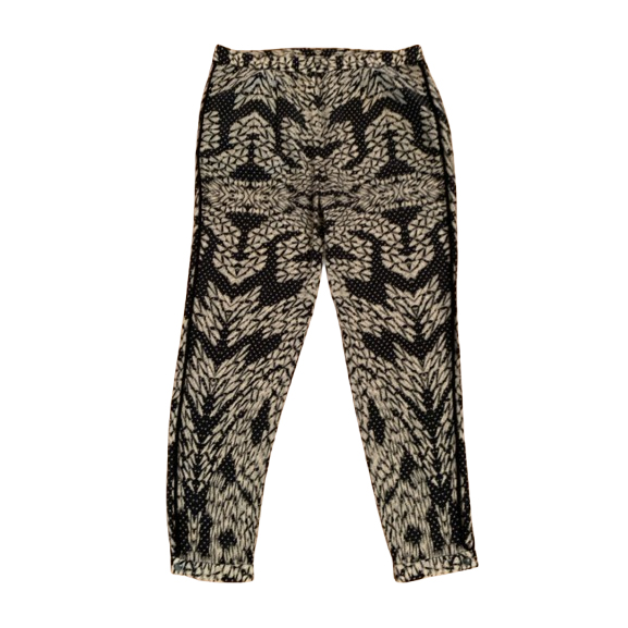 Diane von Furstenberg Black and white crop pants