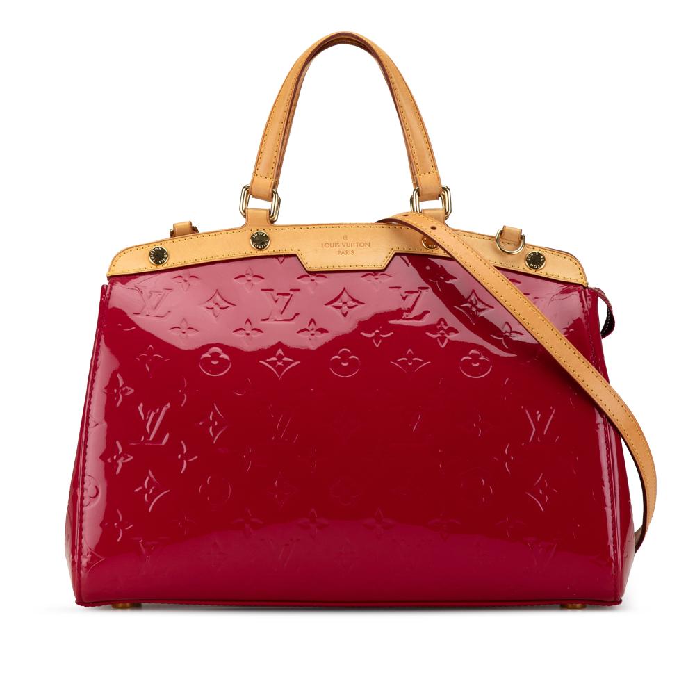 Louis Vuitton AB Louis Vuitton Red Vernis Leather Leather Monogram Vernis Brea MM France