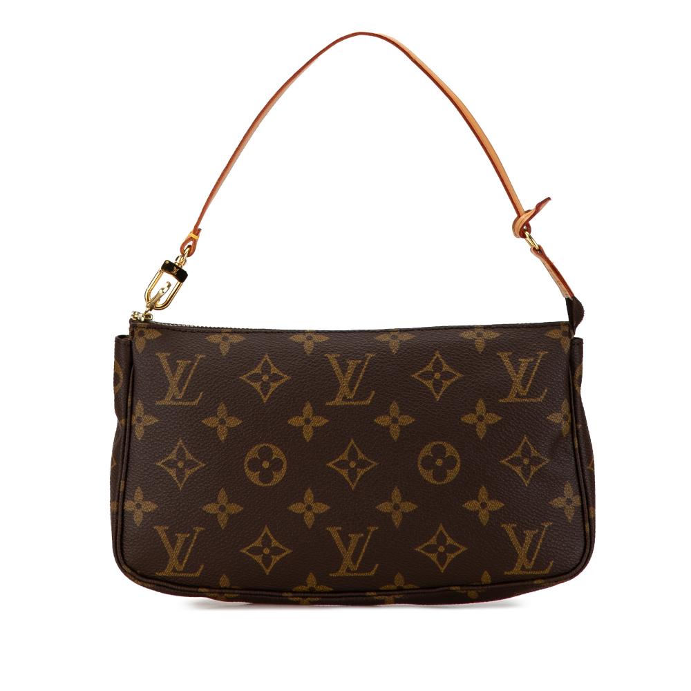 Louis Vuitton AB Louis Vuitton Brown Monogram Canvas Canvas Monogram Pochette Accessoires France