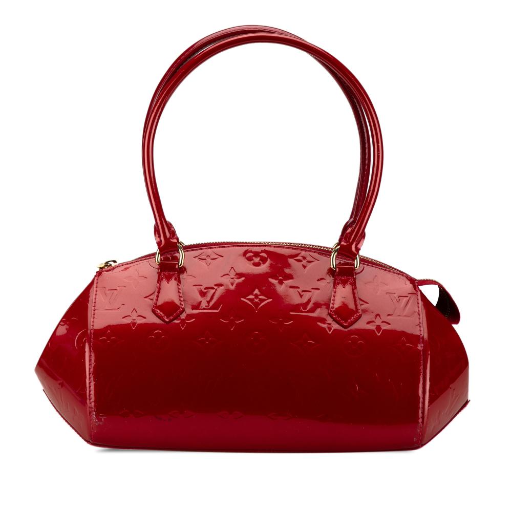 Louis Vuitton AB Louis Vuitton Red Vernis Leather Leather Monogram Vernis Sherwood PM France